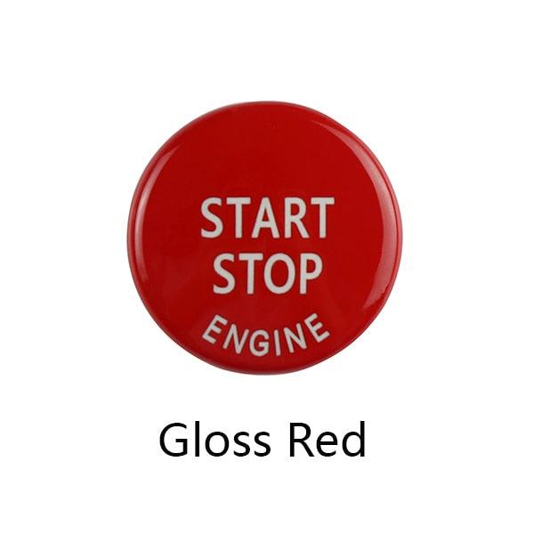 Engine START STOP Sports Engine Start Stop Button Cover Keyless Go Ignition Sticker Start Stop Engine Button Switch Cover Button Accessories Key Decor for Car Replace Cover