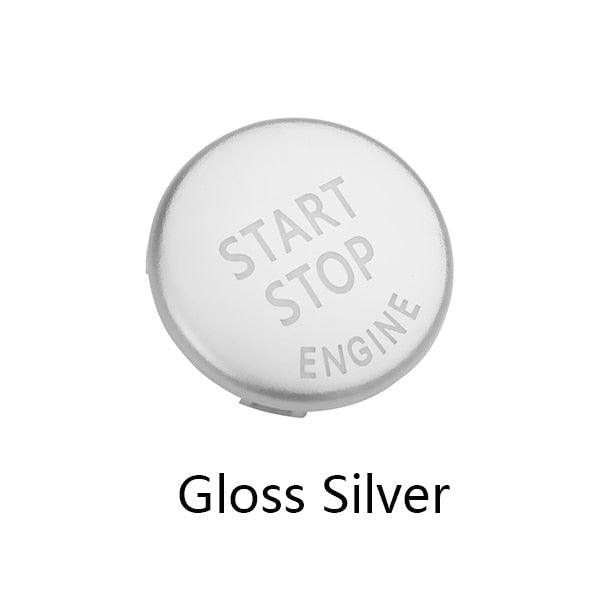 Engine START STOP Sports Engine Start Stop Button Cover Keyless Go Ignition Sticker Start Stop Engine Button Switch Cover Button Accessories Key Decor for Car Replace Cover